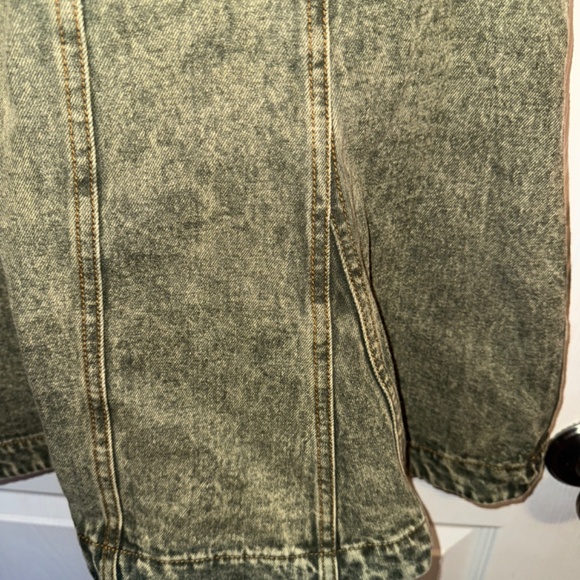 NanaMacs Washed Green Overall Dress NWT - Picture 5 of 9